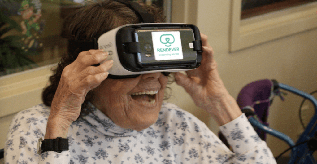 elderly woman VR healthcare