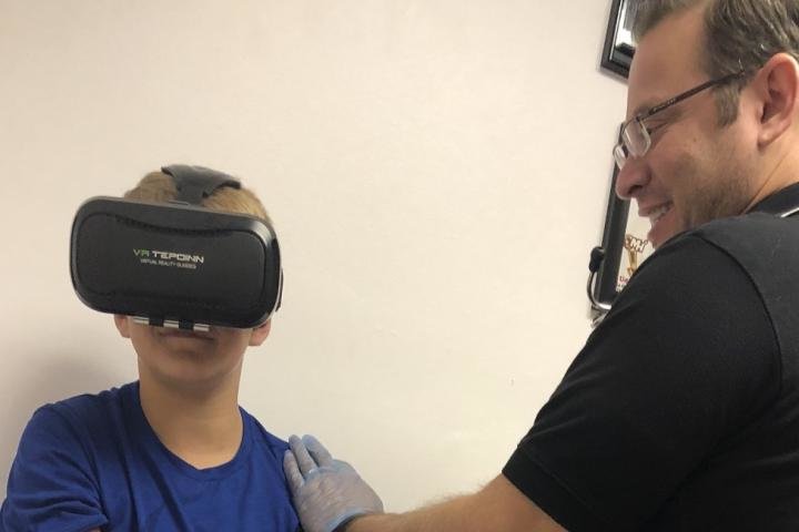 VR vaccines children medical healthcare